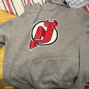 Mens xl NJ Devils hoodie sweatshirt